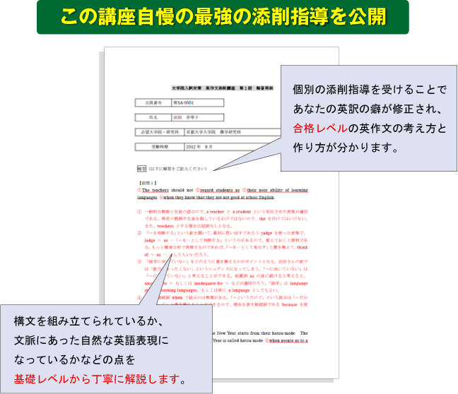 添削済み答案